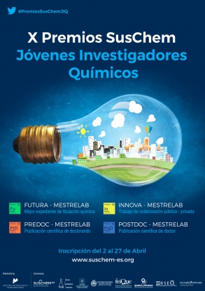 SusChem-España convoca la 10ª edición de sus Premios Jóvenes Investigadores Químicos