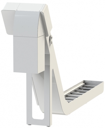 Transportador de cinta con rasquetas