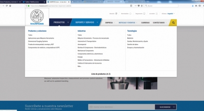 Marposs presenta su nueva página web