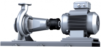 Acoplamiento de dientes curvos libre de mantenimiento