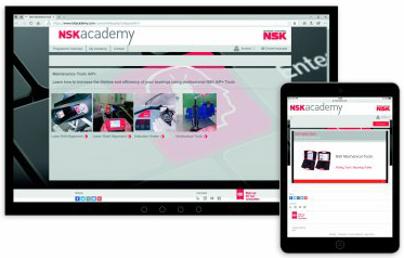 NSK academy permite aprender sobre herramientas mecánicas para rodamientos