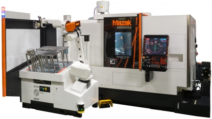 Centro de torneado Quick Turn 250MY con robot TA12 y control Smooth G de Mazak