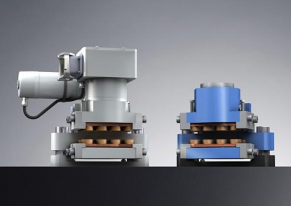 Freno de zapata flotante XS de KTR, tanto de acción hidráulica como electromecánica