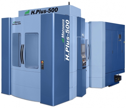 Centro de mecanizado horizontal de 4 ejes Matsuura H.Plus 500, con control Matsuura G-Tech 31i