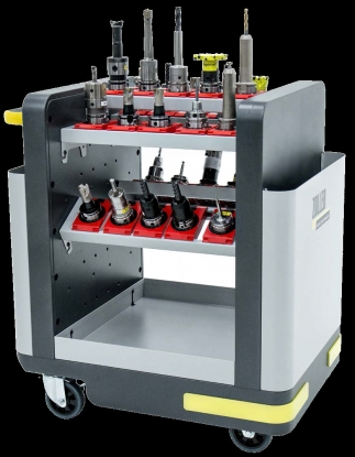 Zoller Tool Trolley, para el transporte seguro de portaherramientas, adaptadores y herramientas