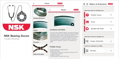 La aplicación 'Bearing Doctor' de NSK ya está disponible en español y francés