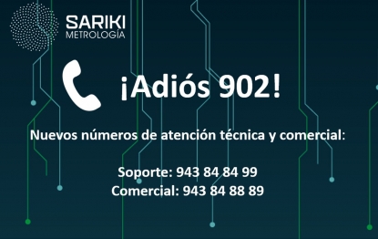 Metrología Sariki tiene nuevos teléfonos de contacto para la atención técnica y comercial