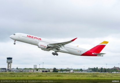 Iberia recibe su primer A350-900