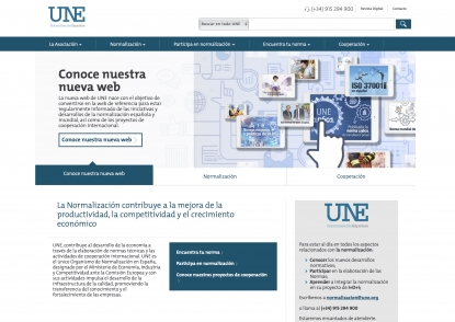 UNE se refuerza como centro de conocimiento de referencia en normalización con una nueva web