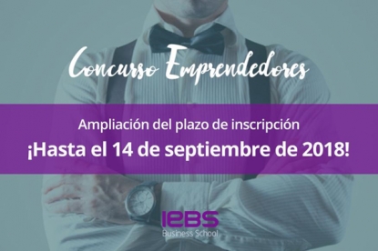 IEBS amplía el plazo de inscripción para su Concurso de Emprendedores