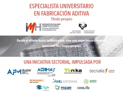 Sariki participa en una iniciativa sectorial que permitirá obtener especialistas universitarios en Fabricación Aditiva