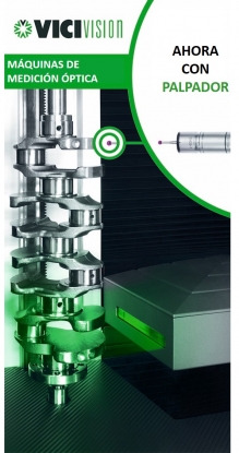 Sariki presenta una nueva gama de máquinas de medición óptica para piezas de revolución del fabricante italiano Vici Vision