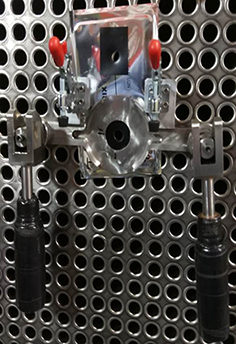 Mejora sobre el sistema de anclaje de equipo de radiografía para soldadura tubo-placa de Ensa