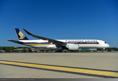 Entrega del primer A350 XWB Ultra Long Range a Singapore Airlines
