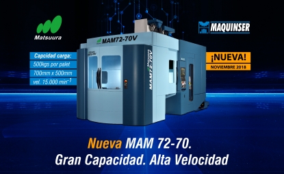 Presentación en la JIMTOF 2018 de la nueva Matsuura MAM72-70