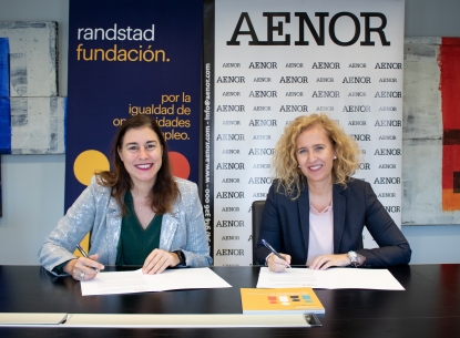 Fundación Randstad y Aenor renuevan su acuerdo para aumentar la inserción laboral de personas con discapacidad
