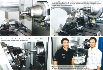 GROB utiliza la mordaza de fijación Garant Xpent en diversos centros de mecanizado universales de 5 ejes