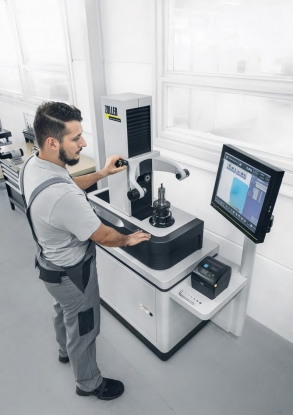 Aparato para el ajuste y la medición profesional de herramientas