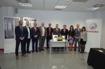 Schindler organizó una jornada de puertas abiertas y recibió el Sello de Oro Aragón Empresa
