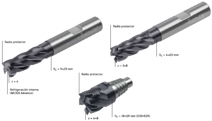 Fresas para un desbaste más eficaz con el nuevo perfil dentado