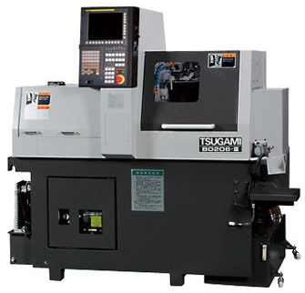 Tornos con cabezal móvil con 6 ejes CNC + 2 ejes C