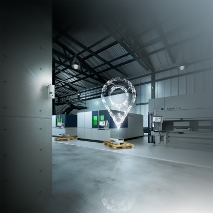 Solución de localización de interiores para la producción en red de piezas de chapa