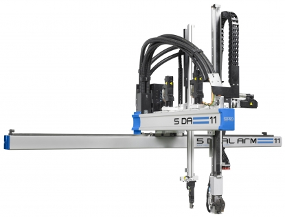 Gama de robots de 5 ejes para máquinas de inyección
