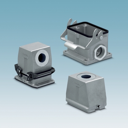 Carcasas para conectores grandes para líneas de alimentación de muchos polos