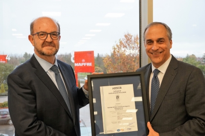 Mapfre obtiene el Certificado de Calidad Aenor ISO 9001 para el Área de Emisión y Suscripción de Empresas