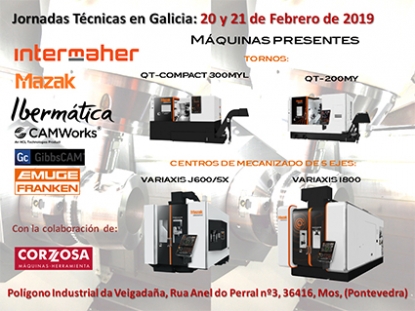 Jornadas Técnicas de Intermaher-Mazak, Ibermática y Emuge Franken en Galicia