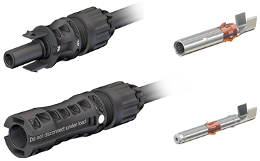 Acoplador de cable hembra y macho