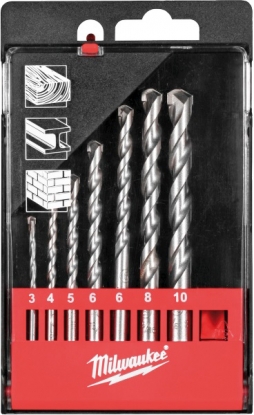 Juego de 7 brocas de metal duro de aplicación múltiple