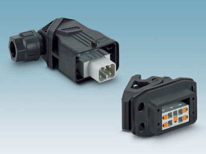 Carcasas compactas para conectores para un soporte de contacto modular