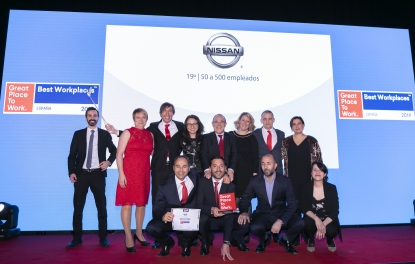 Nissan Iberia entra en el selecto Club de las Mejores Empresas para Trabajar en España