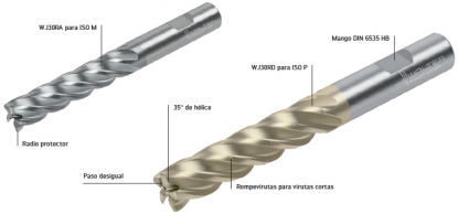 Programa completo de herramientas para un fresado dinámico