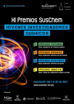 SusChem-España convoca la 11ª edición de sus Premios Jóvenes Investigadores Químicos