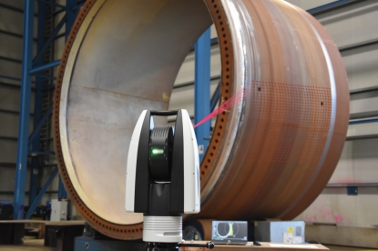 Láser tracker para escaneo de tipo metrológico