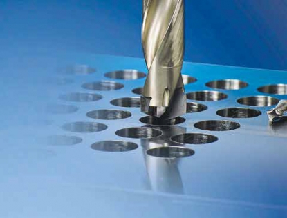 Broca superior indexable de perforación sólida tipo cono