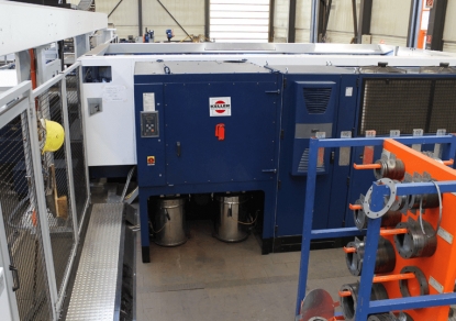 Separador en seco de polvos combustibles de procesos térmicos