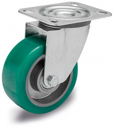 Ruedas de poliuretano blando para grandes cargas