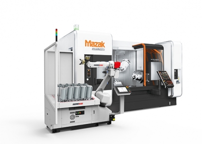 Intermaher presentó en Advanced Factories lo último en automatización Robojob para máquinas Mazak