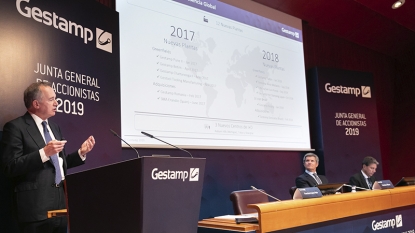 Gestamp facturó 2.170 millones de euros en los tres primeros meses de 2019