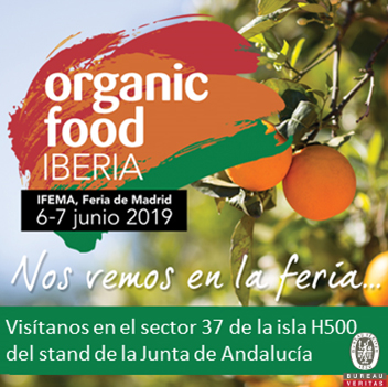 Bureau Veritas presentará sus servicios de certificación para la producción ecológica en Organic Food Iberia