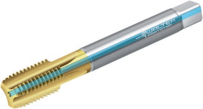 Macho de roscar para agujeros ciegos con geometría de corte mejorada y ángulo de desprendimiento especial