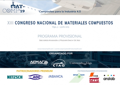 Expertos nacionales e internacionales presentarán en Vigo los últimos avances en materiales compuestos en MATCOMP