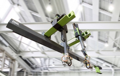 Las soluciones de automatización de Engel permiten que los procesos de producción funcionen perfectamente