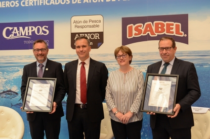 Aenor entrega los primeros certificados de Atún de Pesca Responsable del mundo
