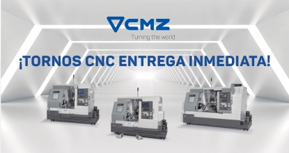CMZ ofrece tornos CNC para entrega inmediata por primera vez en su historia