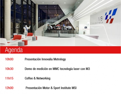 Innovalia Metrology presentará todos sus productos en un despliegue de Metrología 4.0 organizado por el Motor&Sport Institute