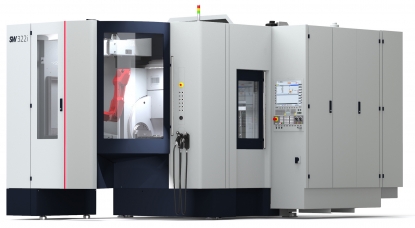 Célula de fabricación totalmente automática BA 322i de SW, para turnos sin personal